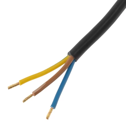 Шнур сетевой Denzel Energy Series, ПВС, 1,5 м, 3 x 1 мм, с неразборной вилкой, черный, 3 м, 37663 купить в Сургуте