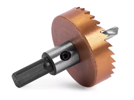 HSS-TiN коронка MESSER 48мм с центр. сверлом и толкающей пружиной для  лист. материала  до 2 мм ц/х купить в Сургуте