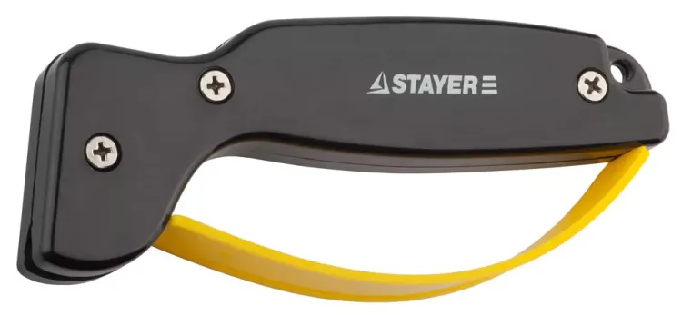 Точилка STAYER "MASTER" универсальная, для ножей, с защитой руки, рабочая часть из карбида 47513 купить в Сургуте