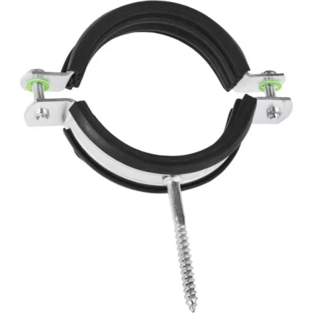 ЗУБР. Хомут трубный оцинкованный, с шурупом, 2 1/2&quot;, 1шт 37854-73-82-1 купить в Сургуте