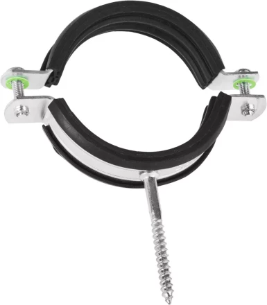 ЗУБР. Хомут трубный оцинкованный, с шурупом, 2 1/2&quot;, 1шт 37854-73-82-1 купить в Сургуте