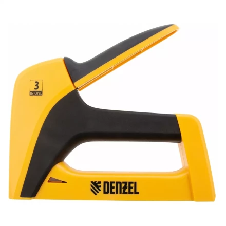 Степлер мебельный, пластиковый корпус, тип скобы: 13, 53, 300, 6-14 мм, Denzel 40210 купить в Сургуте