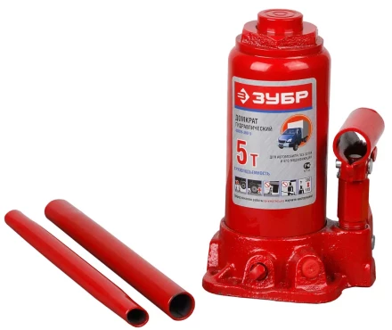 Домкрат ЗУБР гидравлический бутылочный, для автомобилей ГАЗ, 5т, 185-300мм 43059-300-5 купить в Сургуте