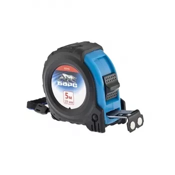 Рулетка Вектор 5 м х 19 мм, утолщенное полотно, магнитный зацеп, обрезиненный корпус  БАРС 32541 купить в Сургуте