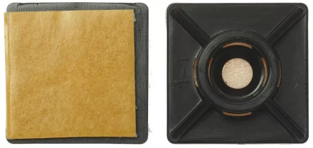 Площадка ЗУБР &quot;МАСТЕР&quot; под хомут нейлоновая, самоклеящаяся, 27 x 27 мм, 5 шт 4-309176-27-27 купить в Сургуте