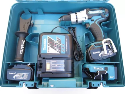 Дрель-шуруповерт аккумуляторная Makita DHP454RFE купить в Сургуте