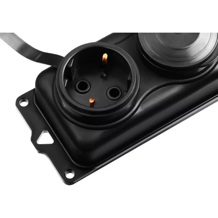 ЗУБР КГ-325-Ш3, КГ, 3 x 2.5 мм2, IP44, 15 м, 3 гн., 4000 Вт, силовой удлинитель, Профессионал (55024-15) купить в Сургуте