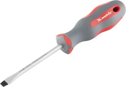 Отвертка Profi SL6,5 х 200 мм SVСM двухкомп. рукоятка MATRIX 11974 купить в Сургуте