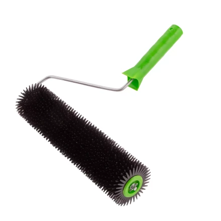 Валик игольчатый для наливных полов с ручкой, острая игла, 300 мм Сибртех 81111 купить в Сургуте