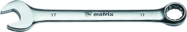 Ключ комбинированный 12 мм CrV матовый хром MATRIX 15108 купить в Сургуте