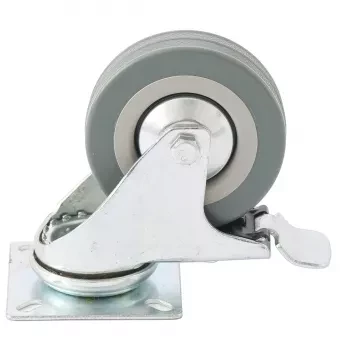 Колесо поворотное с тормозом d-75мм крепление  платформенное СИБРТЕХ 68720 купить в Сургуте