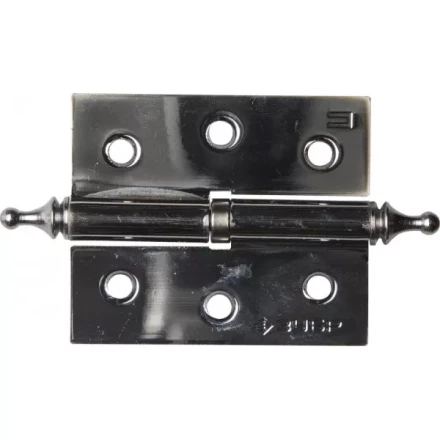 Петля дверная разъемная ЗУБР &quot;ЭКСПЕРТ&quot;, 1 подшипник, цвет хром (CP), правая, с крепежом, 75х63х2,5мм, 2 шт 37605-075-2R купить в Сургуте