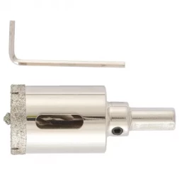 Сверло алмазное по керамограниту 30 х 67 мм 3-гранный хвостовик MATRIX 726303