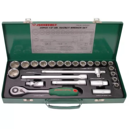 Набор головок торцевых универсальный 1/2&quot;  DR10-32мм  25предметов S04H4125S  Jonnesway 47223 купить в Сургуте