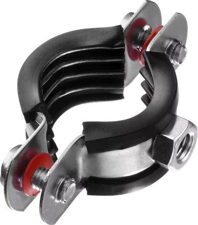 Хомут трубный с гайкой, оцинкованный, 3/4&quot;, 9шт, ЗУБР Мастер 37850-25-29 37850-25-29 купить в Сургуте