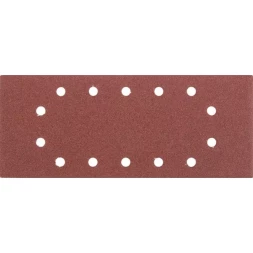 Лист шлифовальный универсальный STAYER "MASTER" на зажимах, 14 отверстий по периметру, для ПШМ, Р80, 115х280мм, 5шт 35469-080