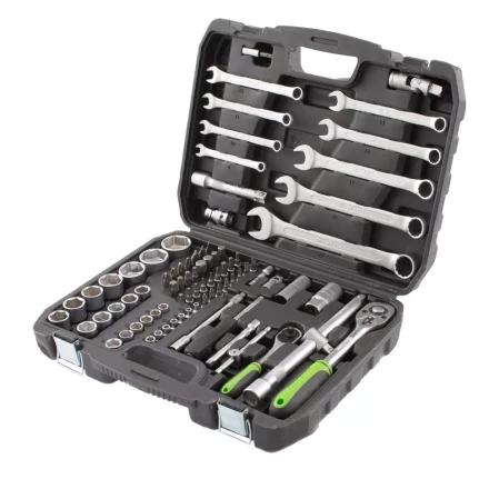 Набор инструмента 83 предмета, 1/2&quot;, 1/4&quot; Сибртех 13500 купить в Сургуте