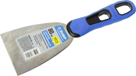 Шпатель ЗУБР &quot;ПРОФЕССИОНАЛ&quot; профилированное нержавеющее полотно, 2к ручка, 80мм 10049-08_z03 купить в Сургуте