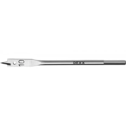 Сверло по дереву перовое, шестигранный хвостовик, DEXX 2945-10, d=10мм 2945-10 купить в Сургуте