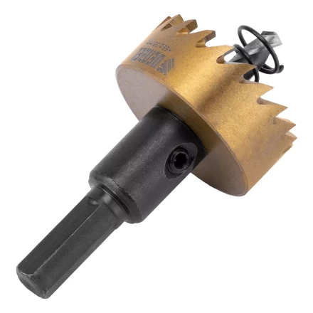 Коронка по металлу HSS, 35 мм, нитридтитановое покрытие Denzel 724110 купить в Сургуте