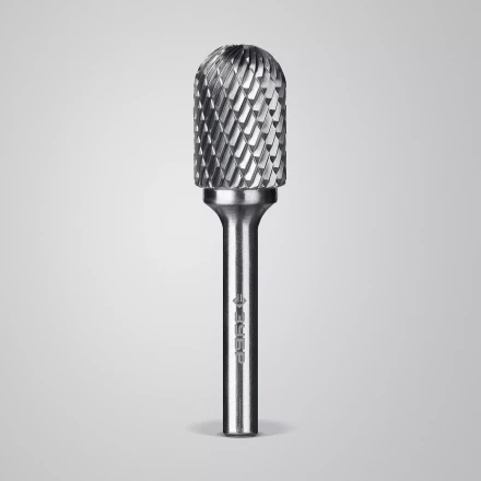 Зубр Твердосплавная борфреза C - цилиндр со сферическим концом, 16 х 25 мм (28802-16-25) купить в Сургуте