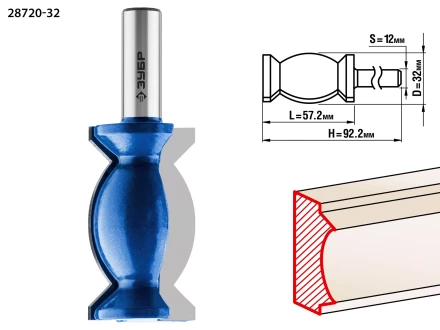 Фрезы кромочные фигурные №9 серия ПРОФЕССИОНАЛ купить в Сургуте