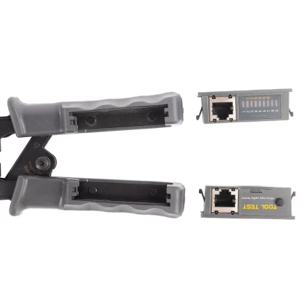 Кримпер многофункциональный КВТ JT-02T с 2 встроенными модулями для обжима RJ-45, RJ-12, RJ-11 (89229) купить в Сургуте