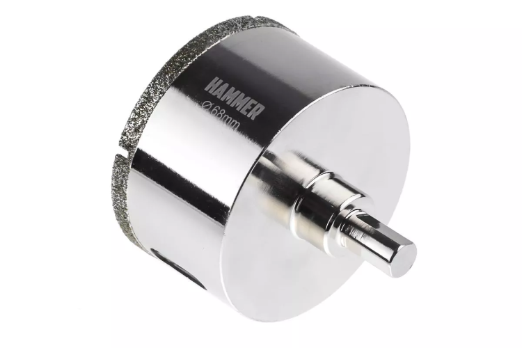 Коронка алмазная HAMMER Ф68мм HEX (DHS 68.0*65/5) купить в Сургуте
