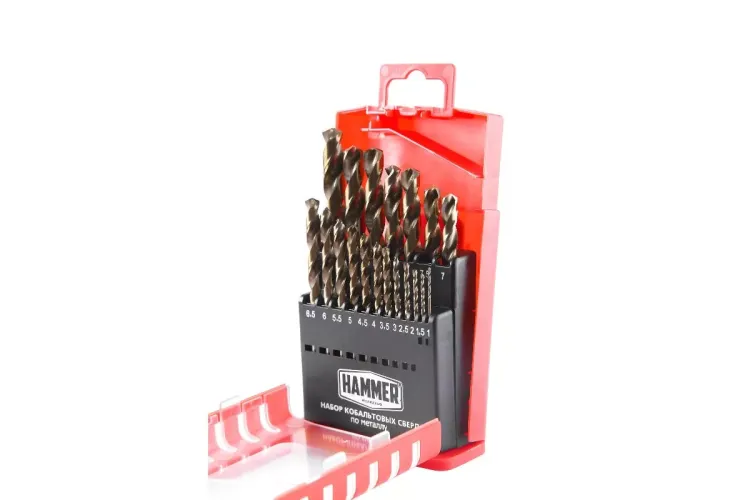 Набор сверл HAMMER No7 19шт. 1,0-10мм купить в Сургуте