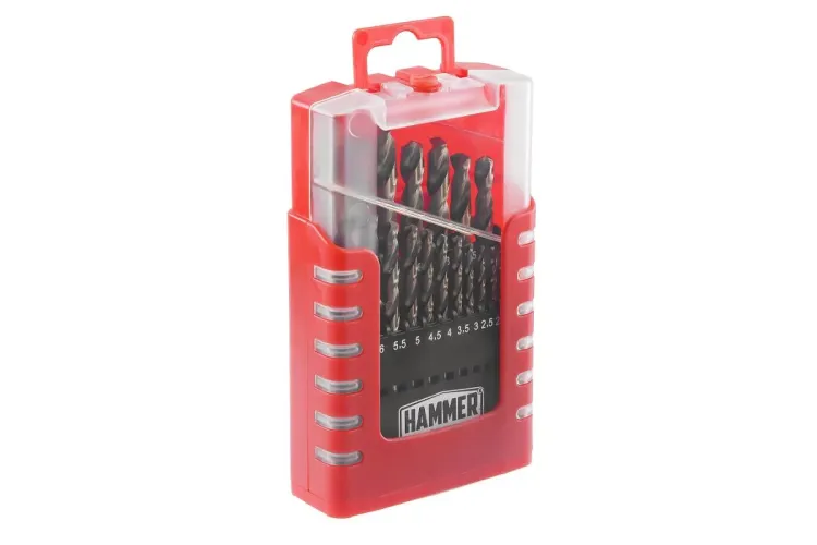 Набор сверл HAMMER No7 19шт. 1,0-10мм купить в Сургуте