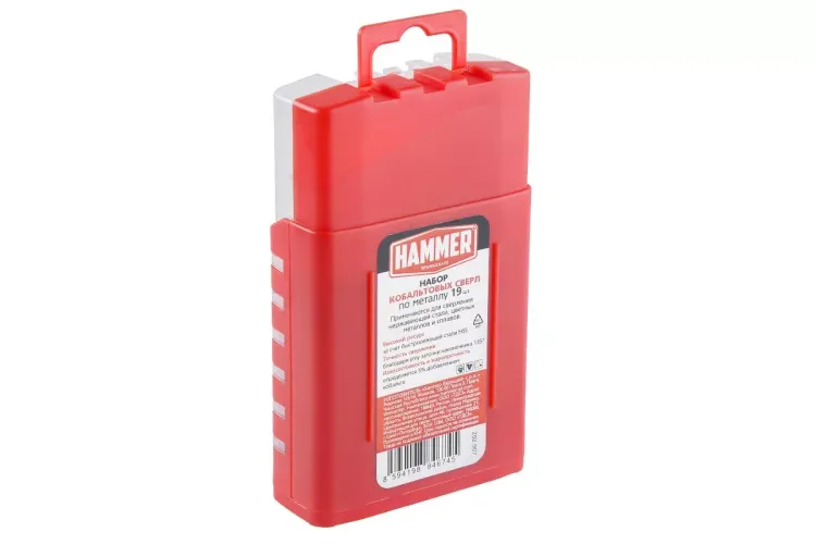 Набор сверл HAMMER No7 19шт. 1,0-10мм купить в Сургуте