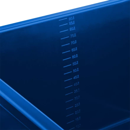 ЗУБР 90 л, первичный высокопрочный пластик, усиленный прямоугольный строительный таз (06096-90) купить в Сургуте