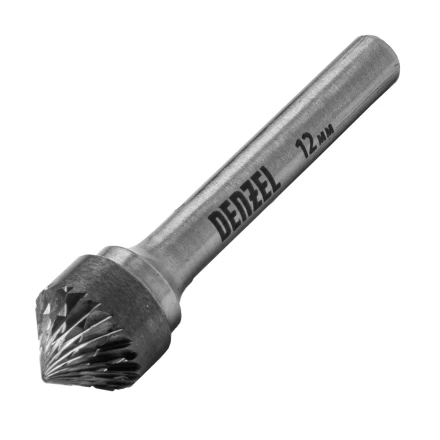 Борфреза по металлу твердосплавная, зенкер 90 град., тип-K, 12 мм// Denzel 72058 купить в Сургуте