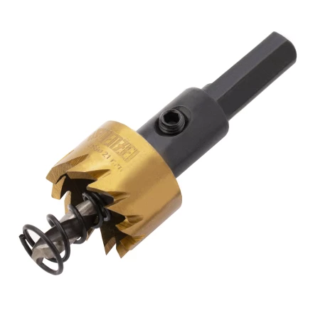 Коронка по металлу HSS, 21 мм, нитридтитановое покрытие Denzel 724102 купить в Сургуте