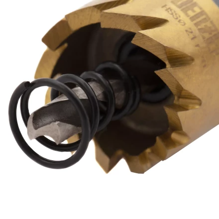 Коронка по металлу HSS, 21 мм, нитридтитановое покрытие Denzel 724102 купить в Сургуте