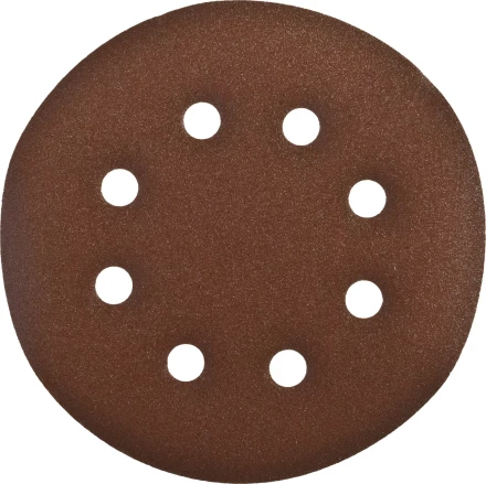 Круг шлифовальный ЗУБР &quot;СТАНДАРТ&quot; из абразивной бумаги на велкро основе, 6 отв., Р180, 150мм, 5шт 35350-150-180 купить в Сургуте