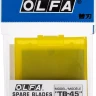 Лезвие OLFA специальное, для скребка "TB-45", 4-х стороннее лезвие с 3-мя типами режущей кромки, 45 мм / 4 шт OL-TB-45 купить в Сургуте