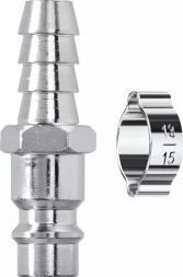Переходники KRAFTOOL штуцер елочка - рапид штуцер (папа) 06597-10