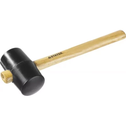 Киянка STAYER резиновая черная с деревянной ручкой, 450г 20505-65 купить в Сургуте