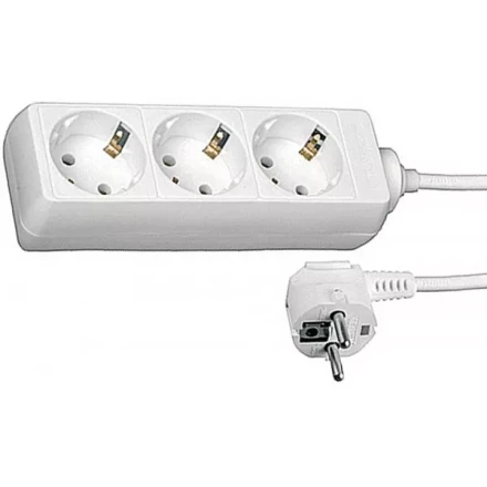 Удлинитель СВЕТОЗАР электрический с заземлением, евро, 3 гнезда, 5м SV-55033-5 купить в Сургуте