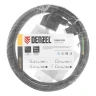 Шнур сетевой Denzel Energy Series, ПВС, 3 м, 3 x 1 мм, с неразборной вилкой, черный, 3 м, 37667 купить в Сургуте