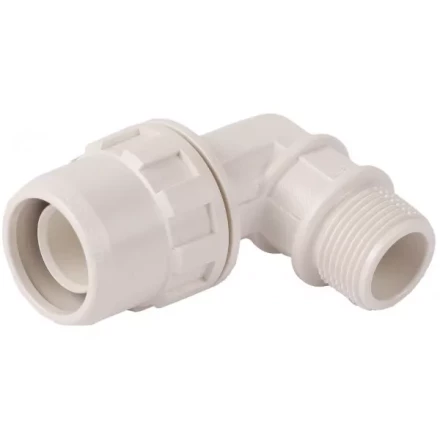 Муфта ЗУБР &quot;ШиреФит&quot; соединительная угловая 90°, &quot;штуцер с гайкой - внешняя резьба&quot;, 20мм-1/2&quot; 51465-20-1/2 купить в Сургуте