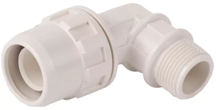 Муфта ЗУБР &quot;ШиреФит&quot; соединительная угловая 90°, &quot;штуцер с гайкой - внешняя резьба&quot;, 20мм-1/2&quot; 51465-20-1/2 купить в Сургуте