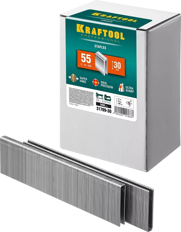 Скобы тип 18GA (55 / 90 / C) 5000 шт 31789-30 купить в Сургуте