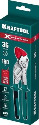 Клещи переставные-гаечный ключ с двухкомпонентными рукоятками и пластиковыми накладками 22066 купить в Сургуте