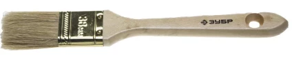 Кисть плоская  ЗУБР &quot;УНИВЕРСАЛ-ЭКСПЕРТ&quot;, натуральная щетина, деревянная ручка, 38мм 4-01005-038 купить в Сургуте