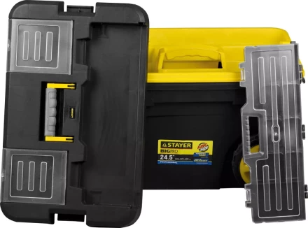 Ящик-тележка для инструмента &quot;BIGPRO&quot; пластиковая, STAYER Professional 38107-24 купить в Сургуте