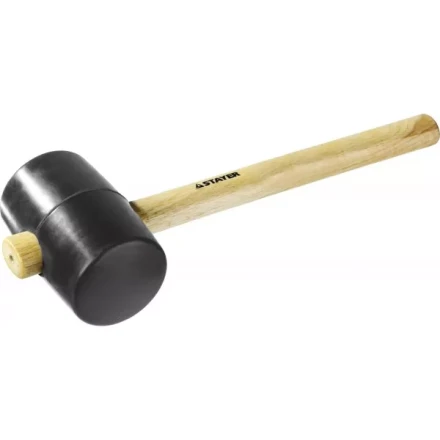 Киянка STAYER резиновая черная с деревянной ручкой, 900г 20505-90 купить в Сургуте
