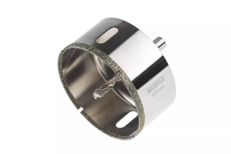 Коронка алмазная HAMMER Ф82мм HEX(DHS82.0*65/5) купить в Сургуте