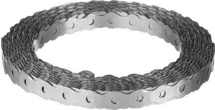 ЗУБР Волна, 17 x 0.5 мм, 25 м, цинк, перфорированная вентиляционная лента (310246-17) купить в Сургуте